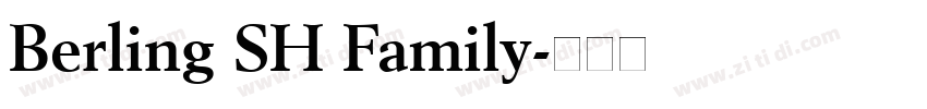 Berling SH Family字体转换